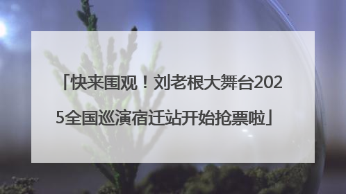 快来围观！刘老根大舞台2025全国巡演宿迁站开始抢票啦