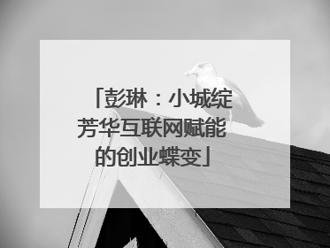 彭琳：小城绽芳华互联网赋能的创业蝶变