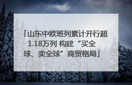 山东中欧班列累计开行超1.18万列 构建“买全球、卖全球”商贸格局