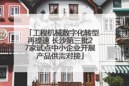 工程机械数字化转型再提速 长沙第三批27家试点中小企业开展产品供需对接