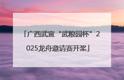 广西武宣“武粮园杯”2025龙舟邀请赛开桨