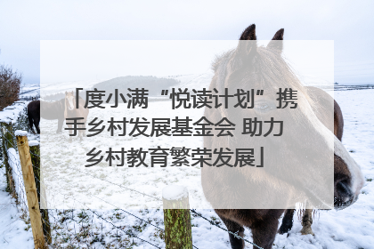 度小满“悦读计划”携手乡村发展基金会 助力乡村教育繁荣发展