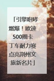 引擎咆哮燃爆！欧速500圈卡丁车耐力赛点亮荆州文旅新名片