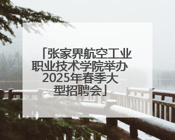 张家界航空工业职业技术学院举办2025年春季大型招聘会