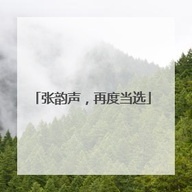 张韵声，再度当选