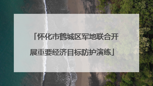 怀化市鹤城区军地联合开展重要经济目标防护演练