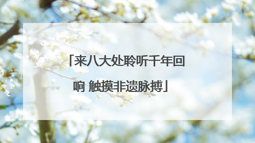 来八大处聆听千年回响 触摸非遗脉搏