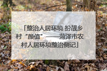 整治人居环境 扮靓乡村“颜值”——菏泽市农村人居环境整治侧记