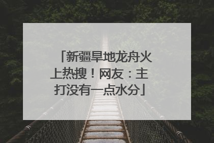 新疆旱地龙舟火上热搜！网友：主打没有一点水分
