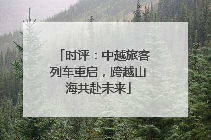 时评：中越旅客列车重启，跨越山海共赴未来
