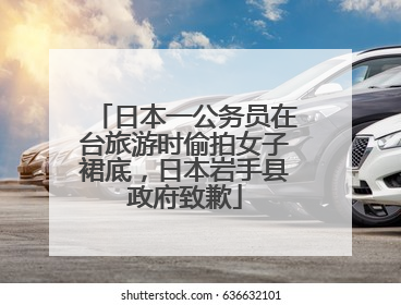 日本一公务员在台旅游时偷拍女子裙底，日本岩手县政府致歉