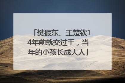 樊振东、王楚钦14年前就交过手，当年的小孩长成大人