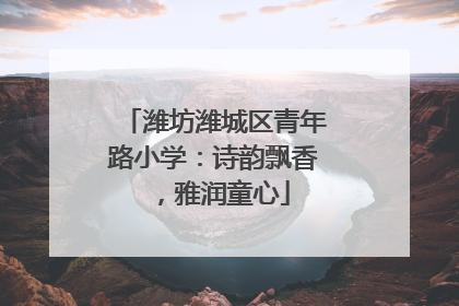 潍坊潍城区青年路小学：诗韵飘香，雅润童心