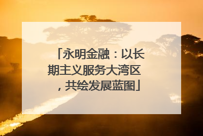 永明金融：以长期主义服务大湾区，共绘发展蓝图