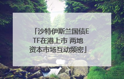 沙特伊斯兰国债ETF在港上市 两地资本市场互动频密