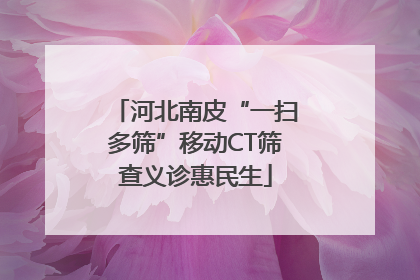 河北南皮“一扫多筛”移动CT筛查义诊惠民生