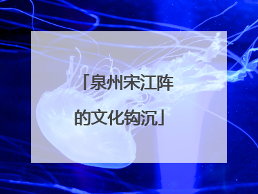 泉州宋江阵的文化钩沉
