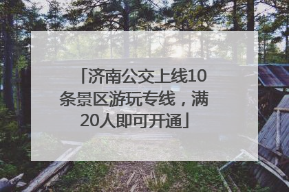 济南公交上线10条景区游玩专线，满20人即可开通