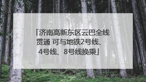 济南高新东区云巴全线贯通 可与地铁2号线、4号线、8号线换乘