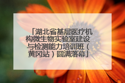 湖北省基层医疗机构微生物实验室建设与检测能力培训班(黄冈站)圆满落幕