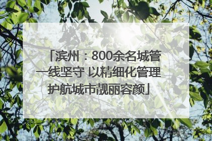 滨州：800余名城管一线坚守 以精细化管理护航城市靓丽容颜