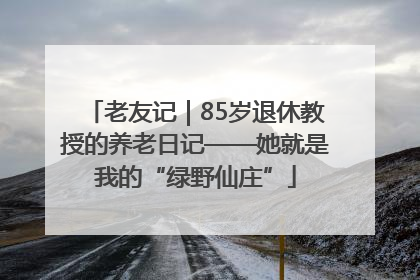 老友记｜85岁退休教授的养老日记——她就是我的“绿野仙庄”