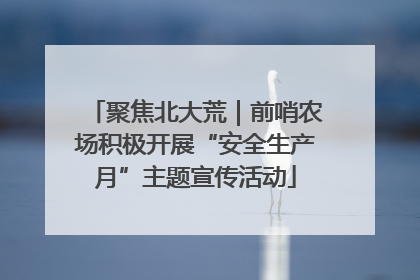 聚焦北大荒｜前哨农场积极开展“安全生产月”主题宣传活动