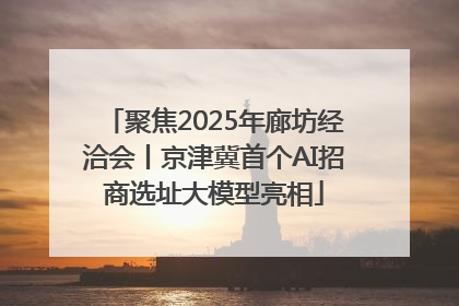 聚焦2025年廊坊经洽会丨京津冀首个AI招商选址大模型亮相