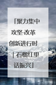 聚力集中攻坚·改革创新进行时｜石榴红里话振兴