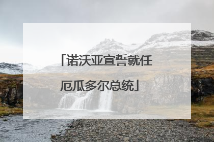 诺沃亚宣誓就任厄瓜多尔总统