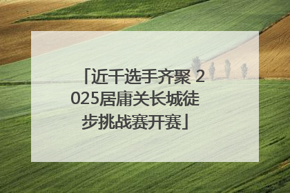 近千选手齐聚 2025居庸关长城徒步挑战赛开赛