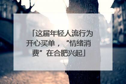 这届年轻人流行为开心买单，“情绪消费”在合肥兴起