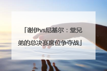 谢伊vs尼基尔：堂兄弟的总决赛席位争夺战