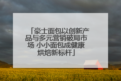 豪士面包以创新产品与多元营销破局市场 小小面包成健康烘焙新标杆