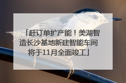 赶订单扩产能！美湖智造长沙基地新建智能车间将于11月全面竣工