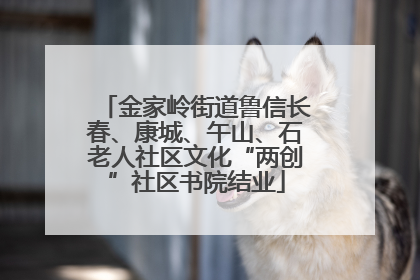 金家岭街道鲁信长春、康城、午山、石老人社区文化“两创”社区书院结业