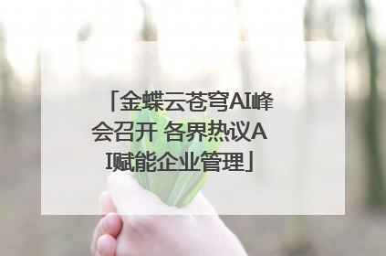 金蝶云苍穹AI峰会召开 各界热议AI赋能企业管理