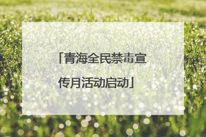 青海全民禁毒宣传月活动启动