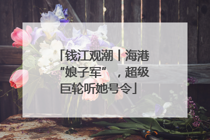 钱江观潮丨海港“娘子军”，超级巨轮听她号令