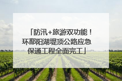 防汛+旅游双功能！环鄱阳湖堤顶公路应急保通工程全面完工