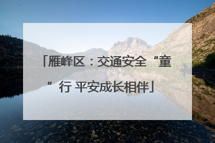 雁峰区：交通安全“童”行 平安成长相伴