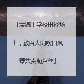 震撼！学校田径场上，数百人同吹口风琴共奏葫芦丝