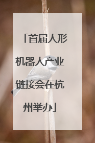 首届人形机器人产业链接会在杭州举办