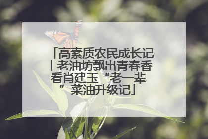 高素质农民成长记丨老油坊飘出青春香 看肖建玉“老一辈”菜油升级记