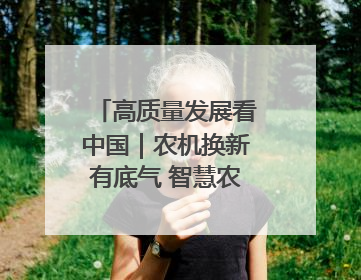 高质量发展看中国｜农机换新有底气 智慧农业更可观