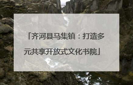 齐河县马集镇：打造多元共享开放式文化书院