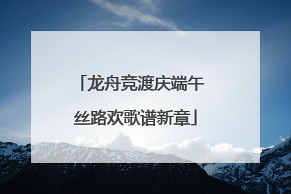 龙舟竞渡庆端午 丝路欢歌谱新章