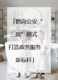鹤岗公安“三度”模式 打造政务服务新标杆