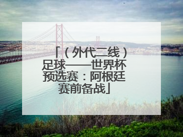 （外代二线）足球——世界杯预选赛：阿根廷赛前备战