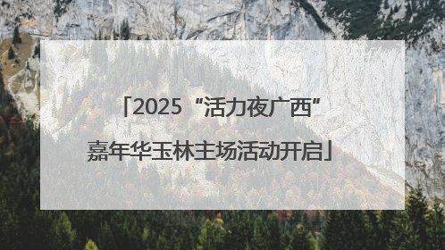 2025“活力夜广西”嘉年华玉林主场活动开启